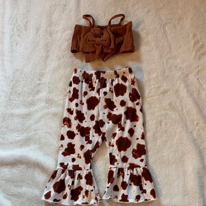 Chic Kids Leggings with Ruffle Hem